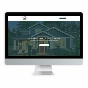 Classic Home Remodeling website on an iMac screen.