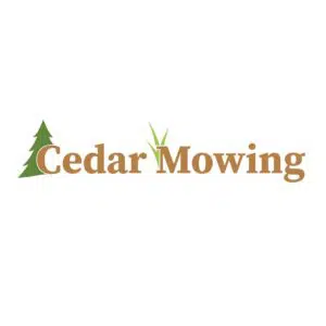 Cedar Mowing logo.