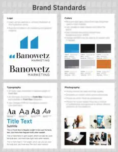Banowetz Marketing brand standards guide.